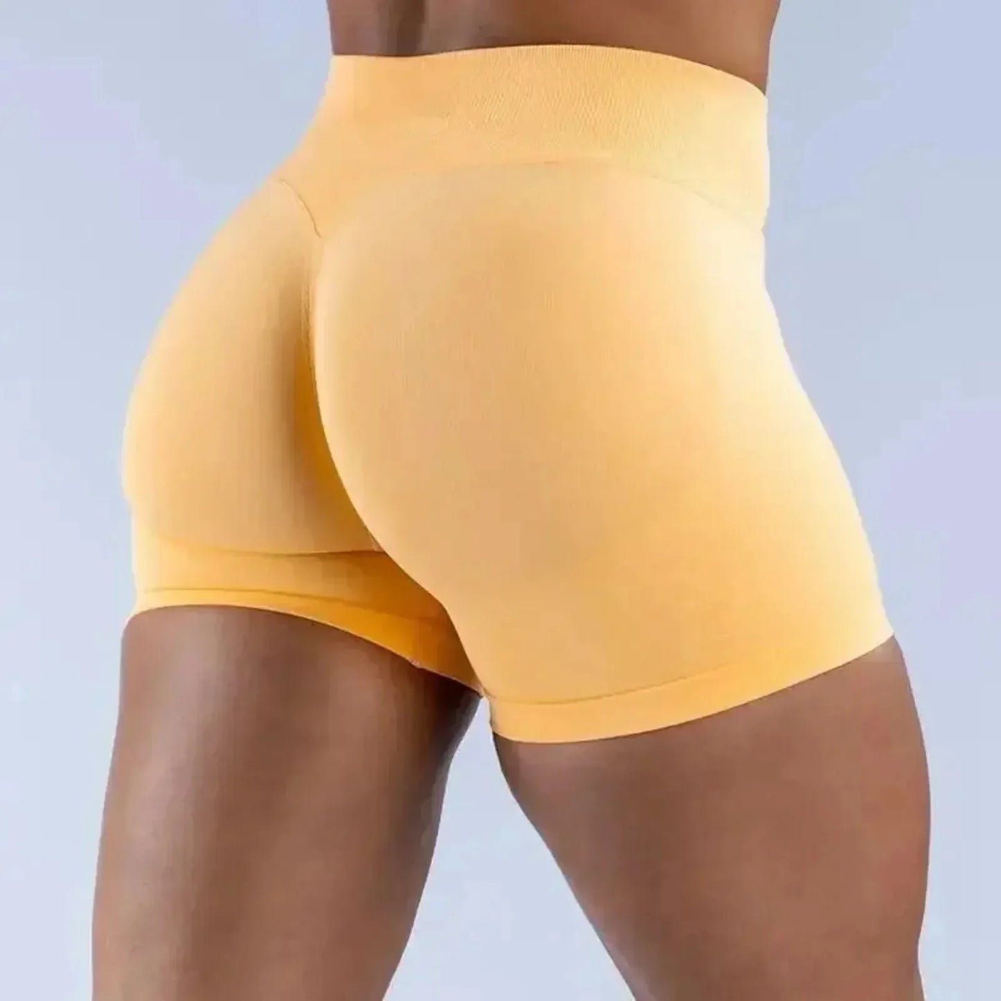 Impact Shorts with Logo Low Waist Seamless Yoga Shorts Scrunch Bum Gym Shorts Workout Biker Short Stretch Fitness Clothing