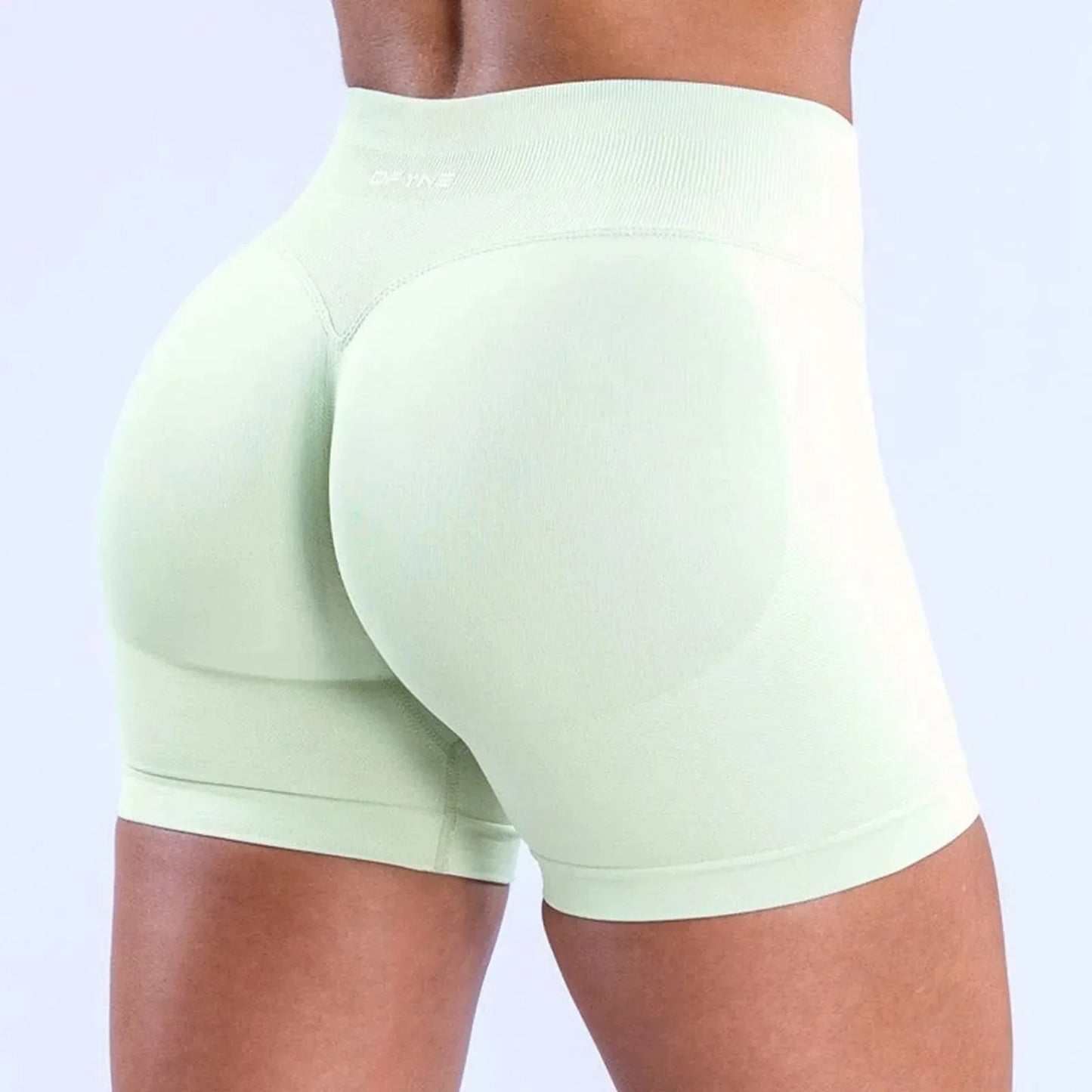 Impact Shorts with Logo Low Waist Seamless Yoga Shorts Scrunch Bum Gym Shorts Workout Biker Short Stretch Fitness Clothing