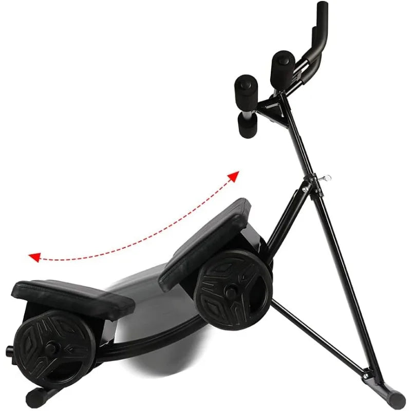 BIGTREE Fitness Ab Machine, Core & Abdominal Workout Equipment Sports Strength Training Adjustable Height on Neck，