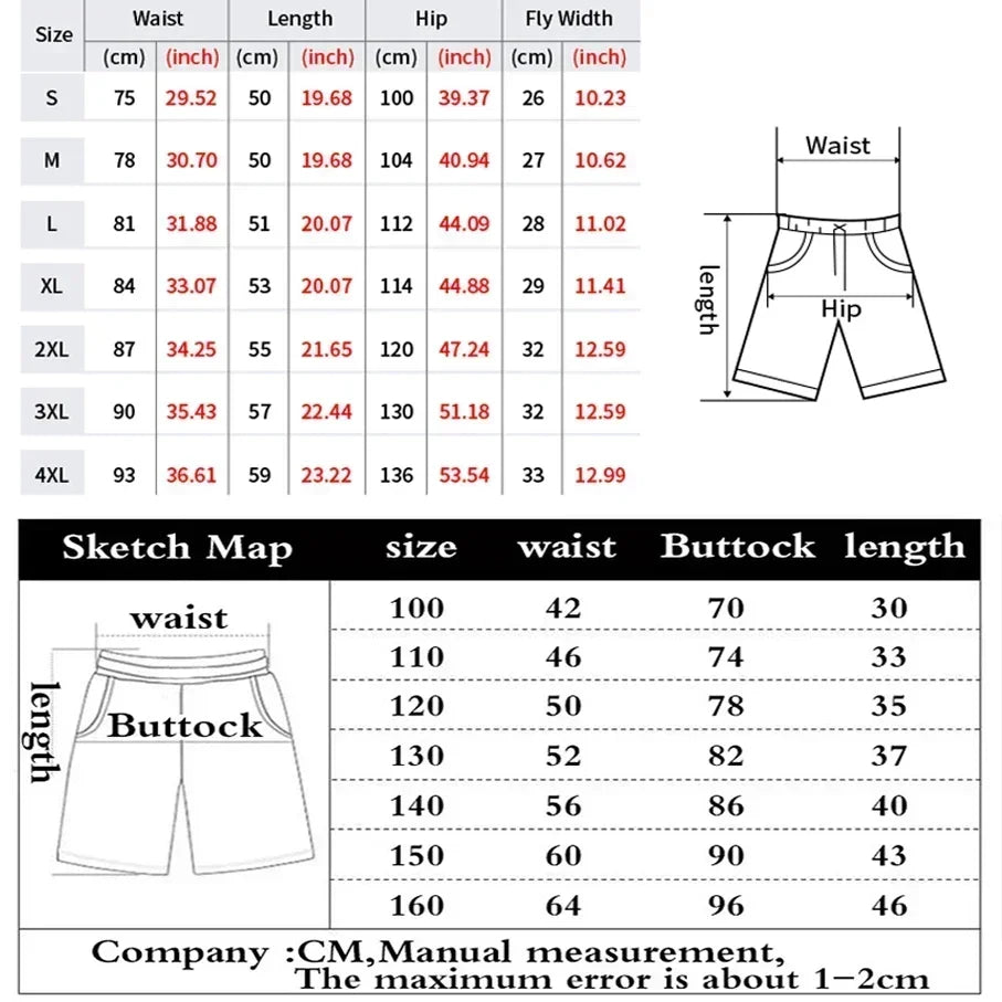 Summer New Men's Quick-drying Pencil Shorts American Basketball Fashion Trend Comfortable Casual Sports Shorts Baseball Shorts