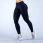 With Logo women Curl Up Seamless Yoga Pants High Quality Leggings Low Ribbed Fitness Pants High Stretch Fitness Tights