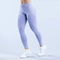 With Logo women Curl Up Seamless Yoga Pants High Quality Leggings Low Ribbed Fitness Pants High Stretch Fitness Tights