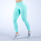 With Logo women Curl Up Seamless Yoga Pants High Quality Leggings Low Ribbed Fitness Pants High Stretch Fitness Tights