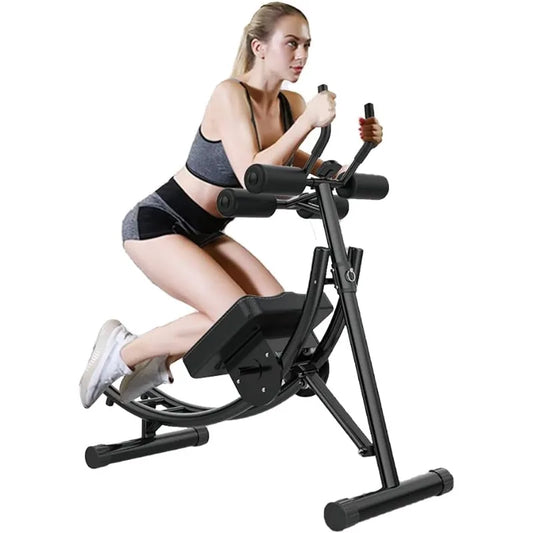 BIGTREE Fitness Ab Machine, Core & Abdominal Workout Equipment Sports Strength Training Adjustable Height on Neck，