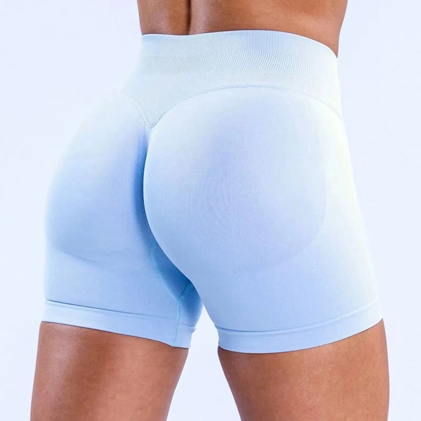 Impact Shorts with Logo Low Waist Seamless Yoga Shorts Scrunch Bum Gym Shorts Workout Biker Short Stretch Fitness Clothing