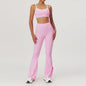 Yoga Set Women Sport Bra Gym Workout Legging High Waist Wide Flare Pant Fitness Sports Shorts Active Wear Suit