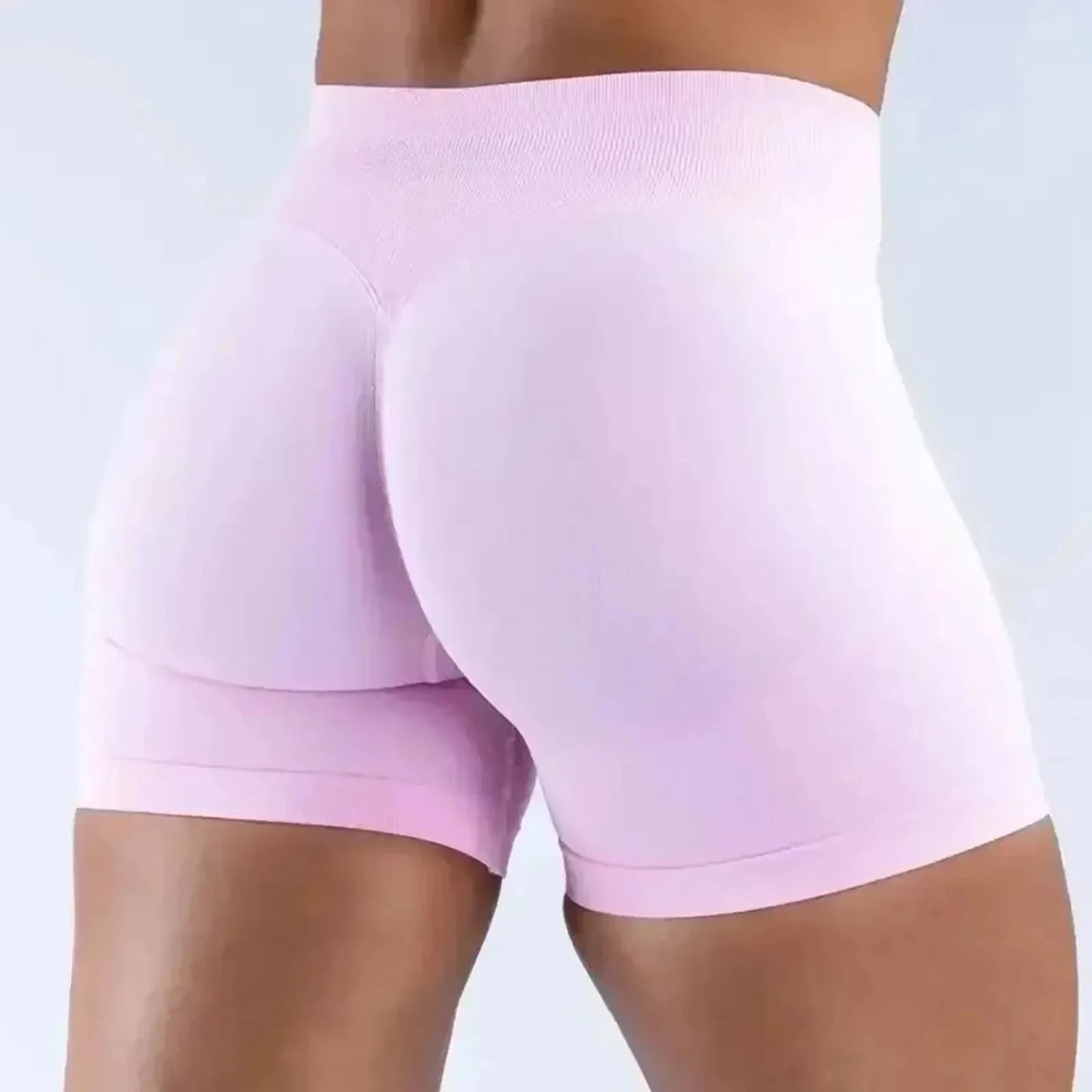 Impact Shorts with Logo Low Waist Seamless Yoga Shorts Scrunch Bum Gym Shorts Workout Biker Short Stretch Fitness Clothing